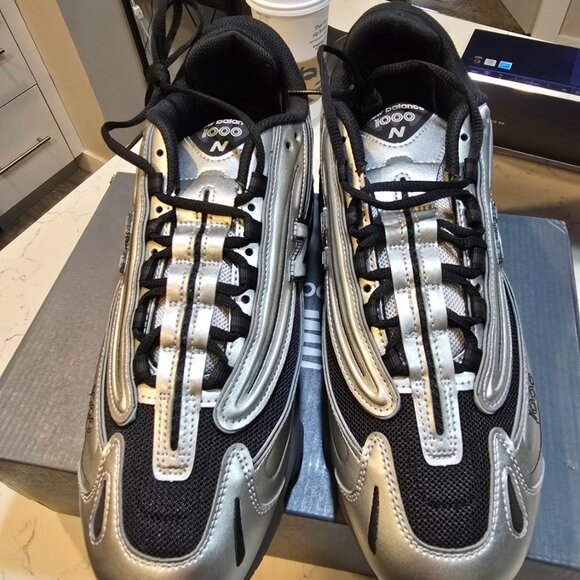 New Balance 1000 Black Silver Metallic M1000EGR Mens Size 12 SNEAKERS SHOES - Picture 4 of 15